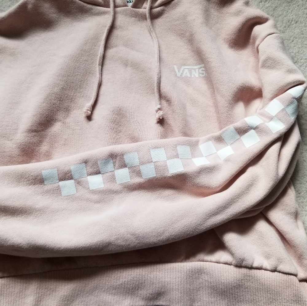 VANS Dusty Pink Cropped Hoodie - Picture 4 of 5